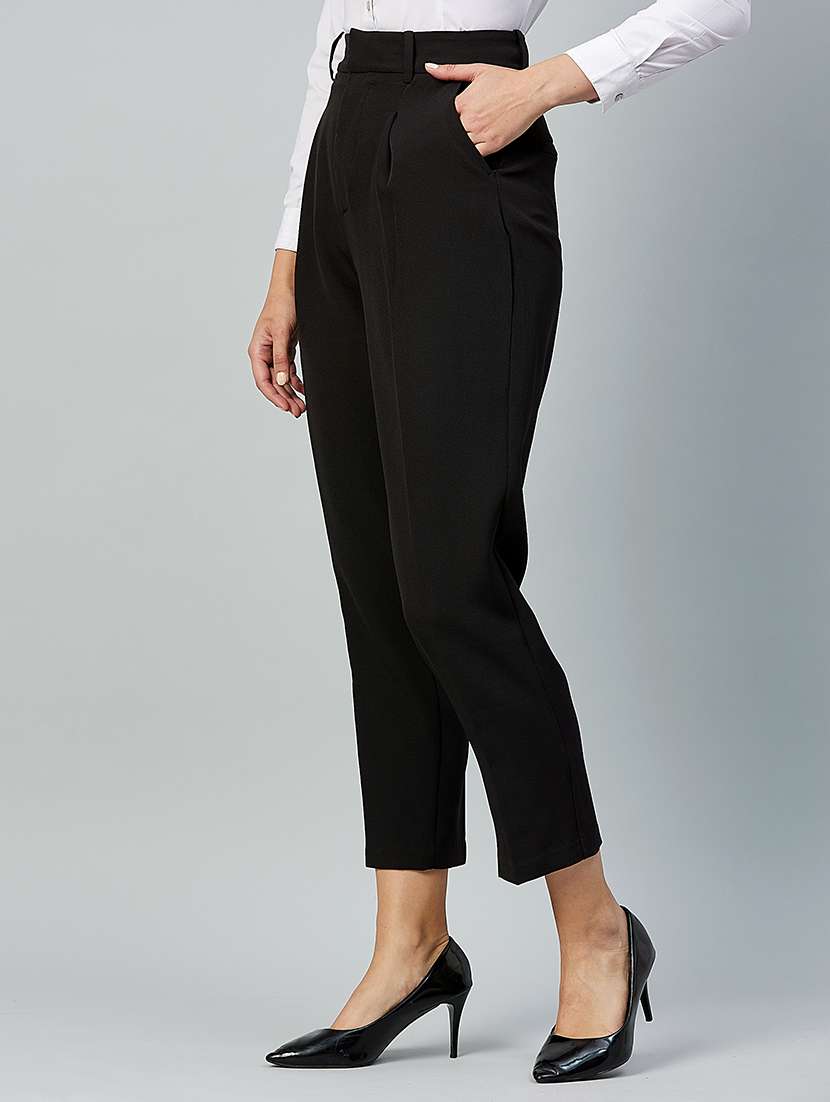 high rise pleated trouser - 18042157 -  Standard Image - 1