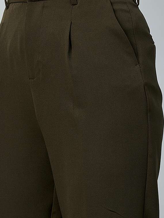 high rise pleated trouser - 18042159 -  Standard Image - 4