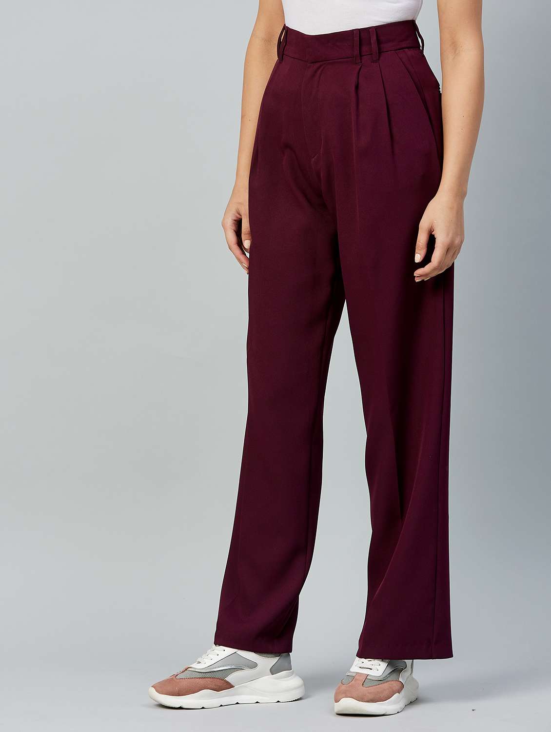 high rise wide leg trouser - 18042160 -  Standard Image - 1