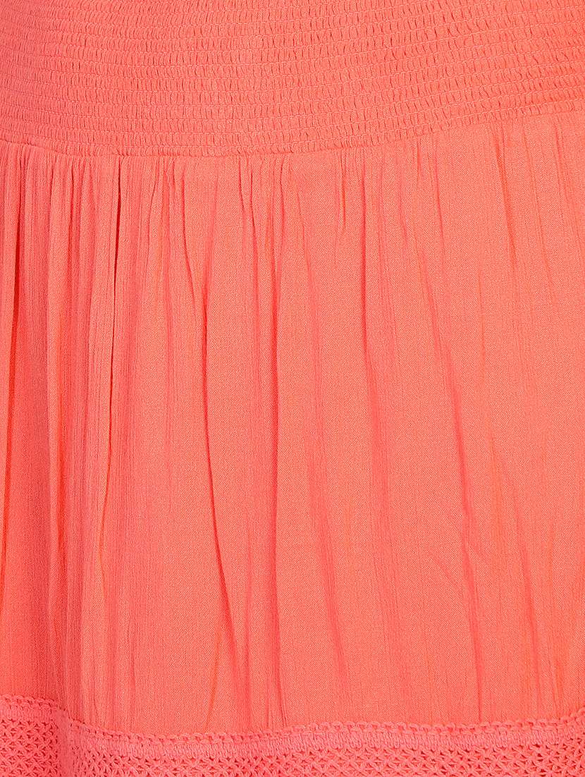 mid rise solid a-line skirt - 18042561 - Standard Image - 4