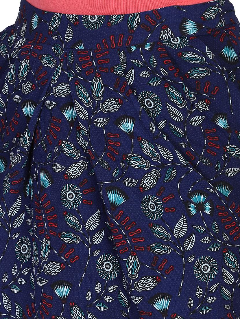mid rise printed a-line skirt - 18042564 - Standard Image - 4
