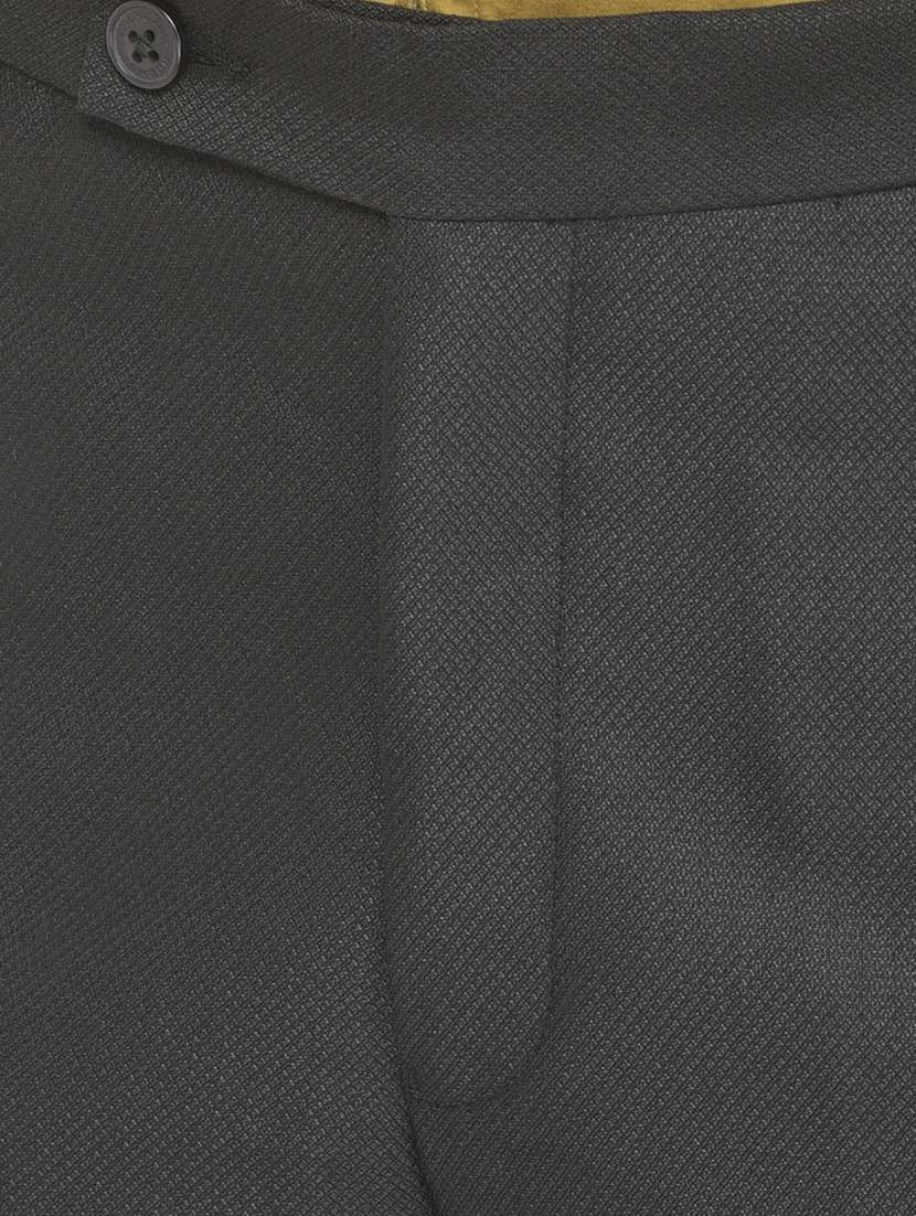 black self design single breasted suit - 18042976 -  Standard Image - 4