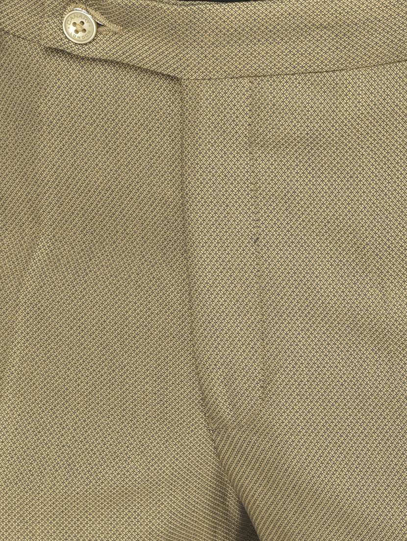 yellow self design single breasted suit - 18042978 -  Standard Image - 4