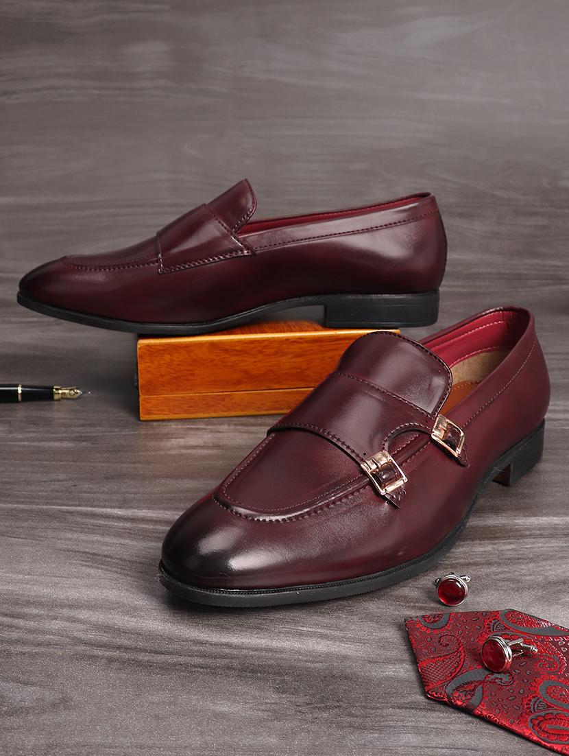 leather slip on loafers
