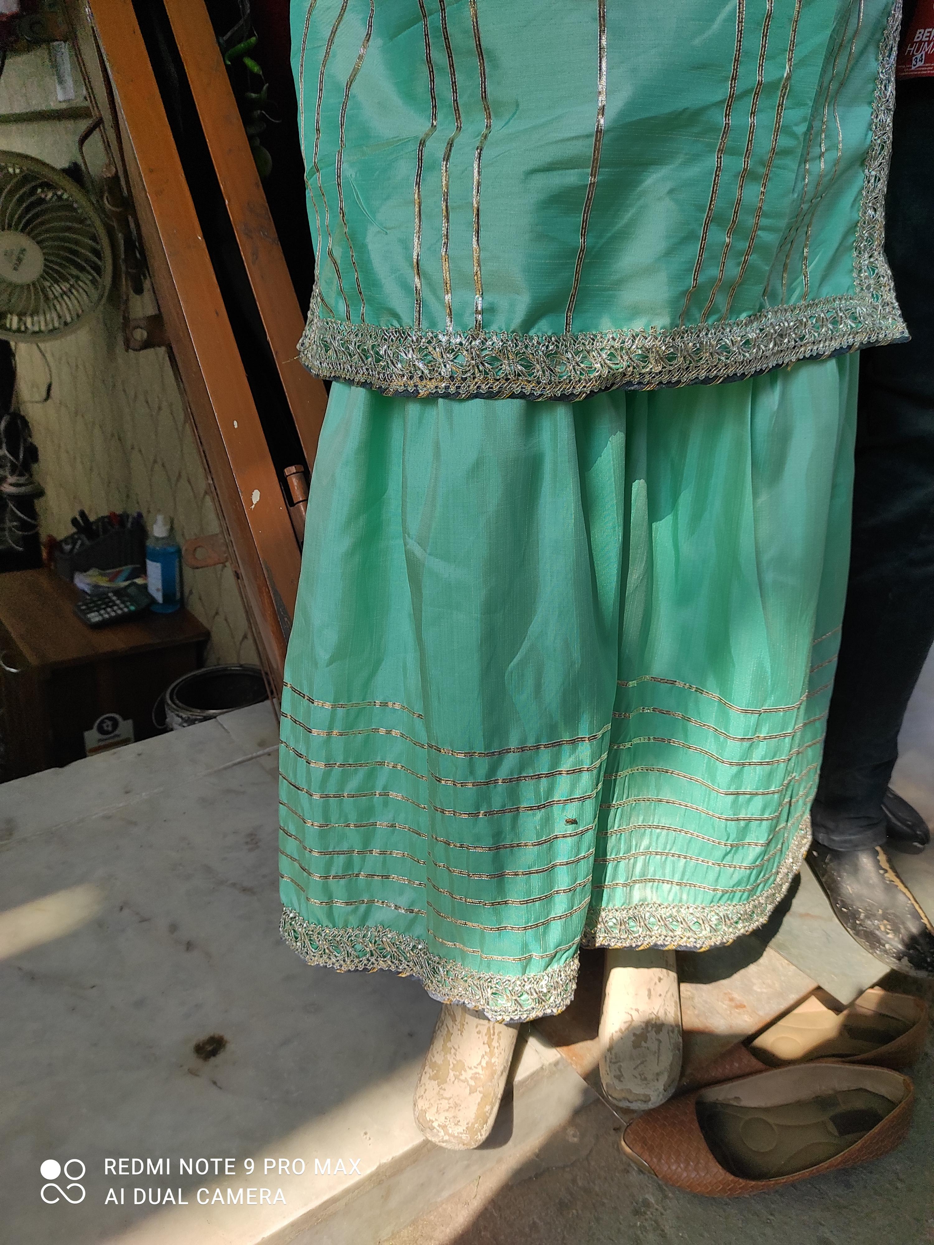 kurta dupatta palazzo - 18043580 - Standard Image - 1