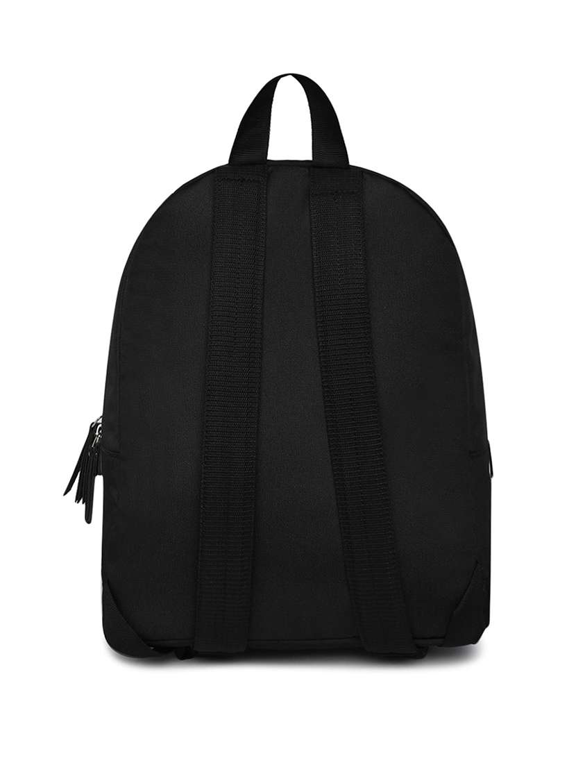 Black Leatherette (pu) Regular Backpack - 18044060 -  Standard Image - 1