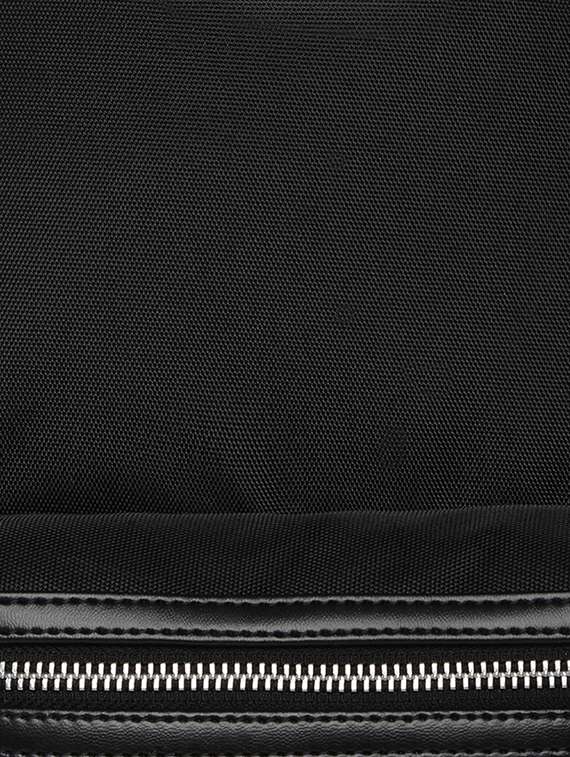 Black Leatherette (pu) Regular Backpack - 18044060 -  Standard Image - 4