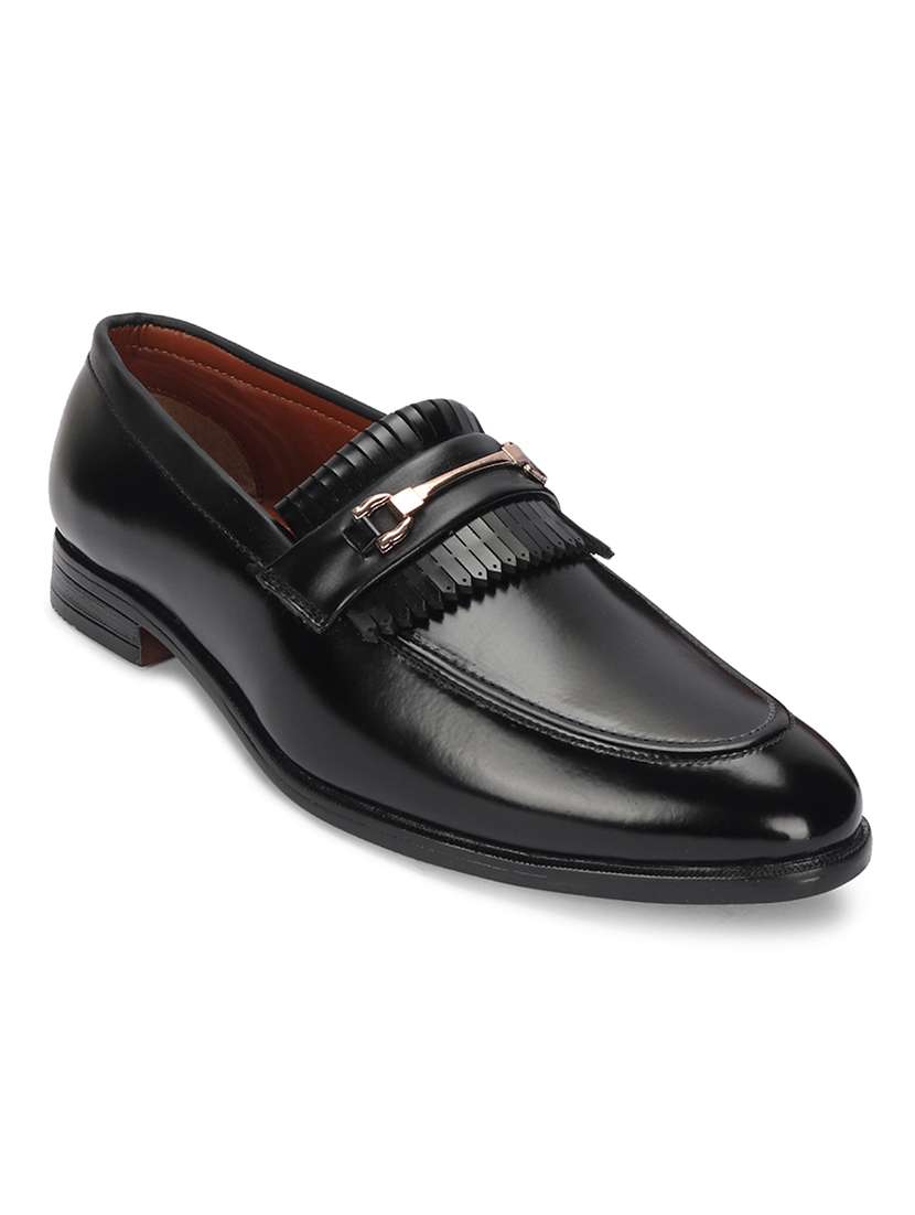 leather slip on loafers