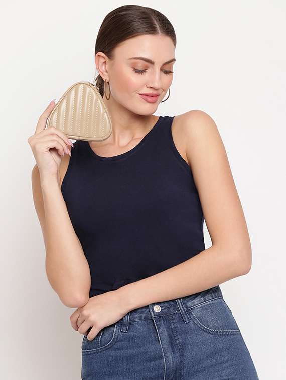 beige leatherette (pu) regular pouch - 18044370 -  Standard Image - 4