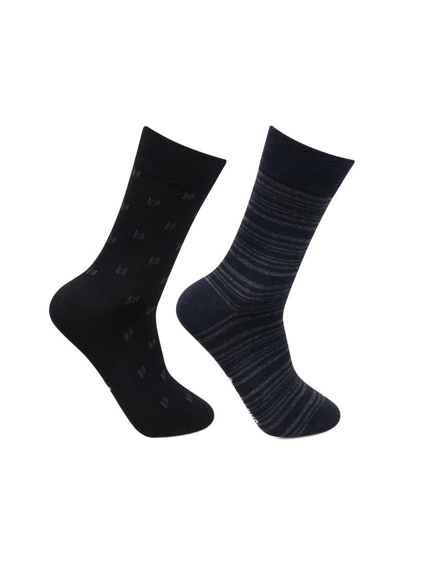 men pack of 2 printed above ankle length socks - 18044688 -  Zoom Image - 0