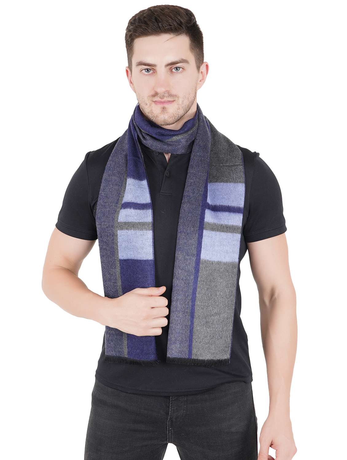 multi colored wool muffler - 18044722 -  Standard Image - 1