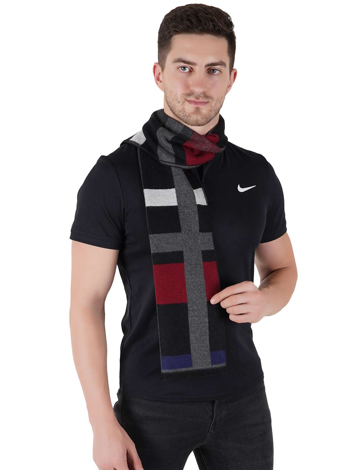 multi colored wool muffler - 18044727 -  Standard Image - 1