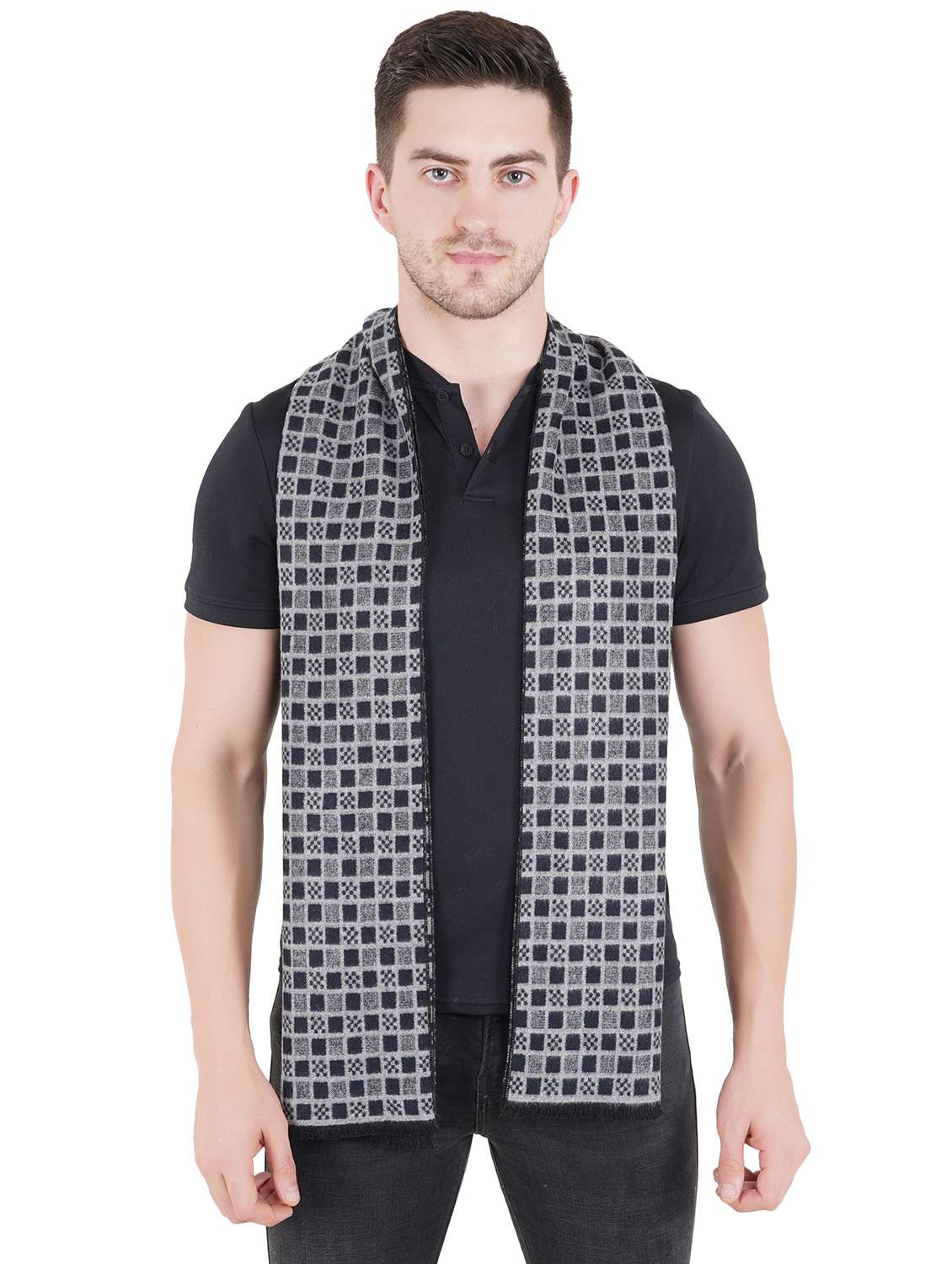 multi colored wool muffler - 18044735 - Standard Image - 4