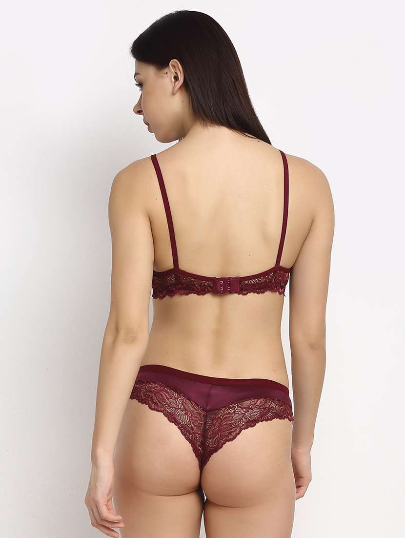 set of 2 laced bra & panty set  - 18045132 -  Standard Image - 4