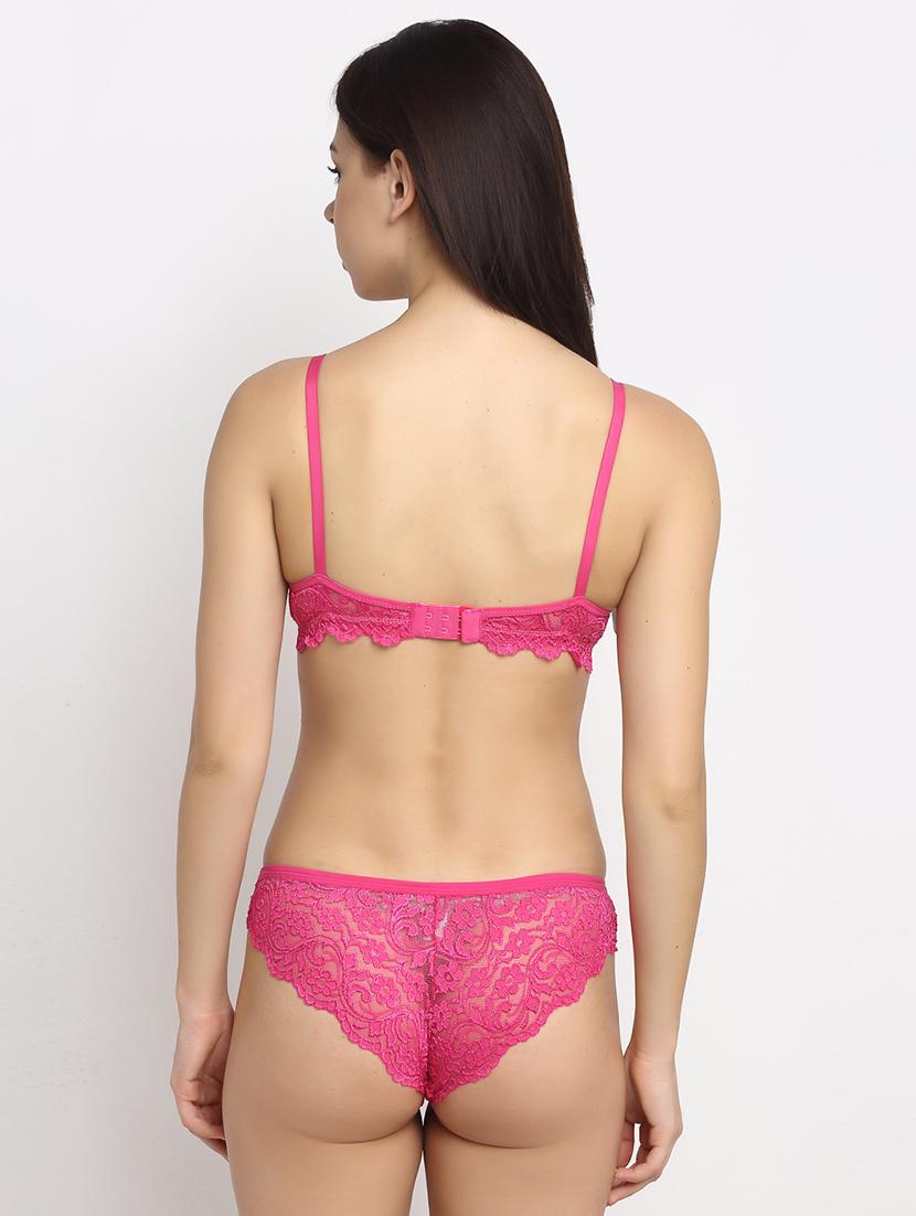 set of 2 laced bra & panty set - 18045143 - Standard Image - 4