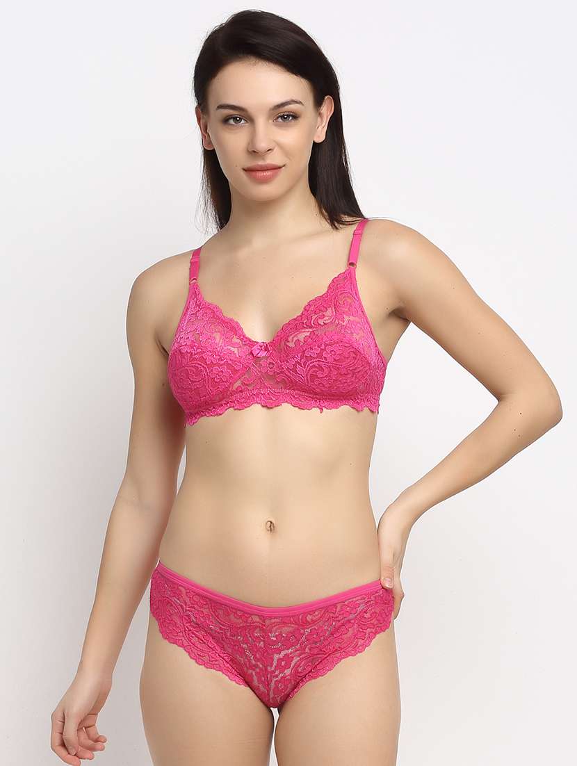 set of 2 laced bra & panty set  - 18045166 -  Standard Image - 1
