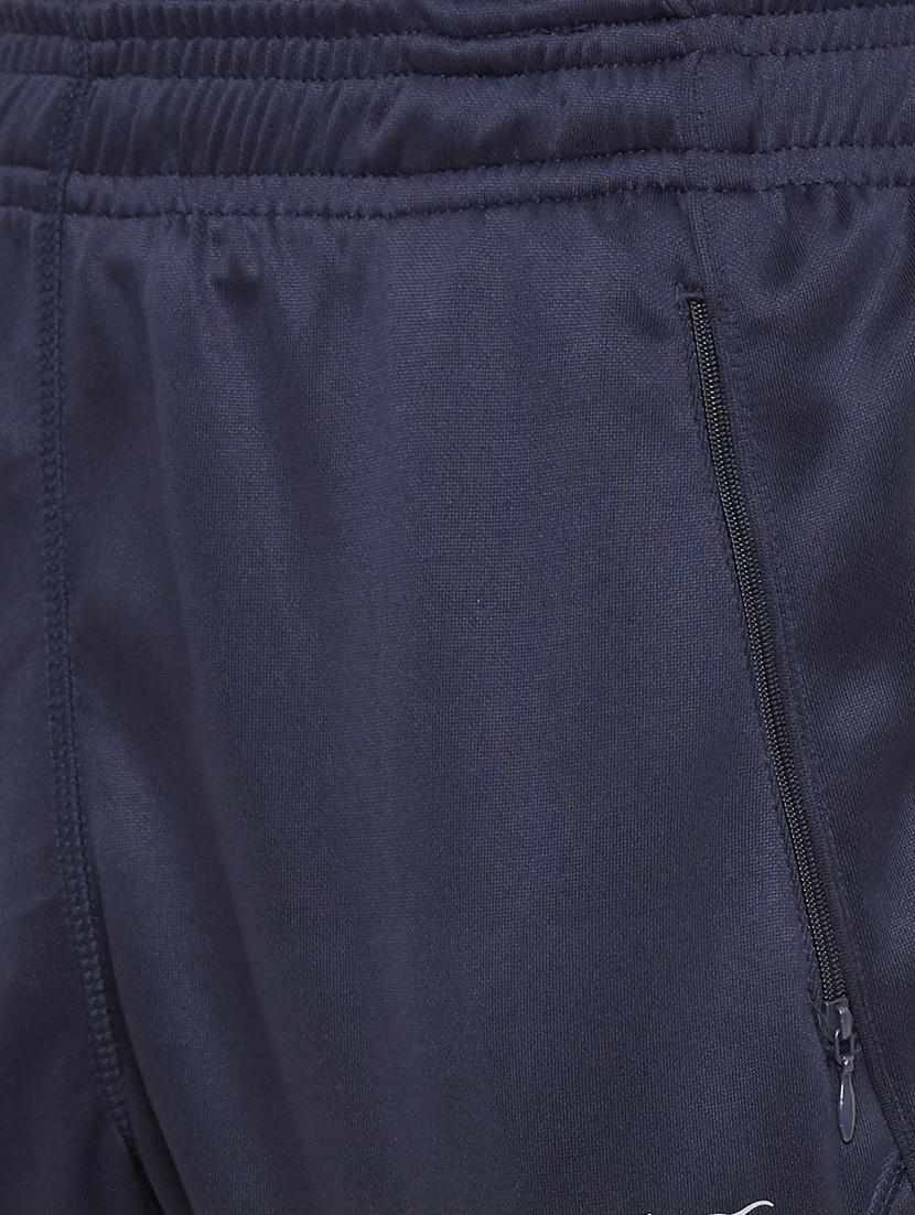navy blue solid full length track pant - 18045382 - Standard Image - 4