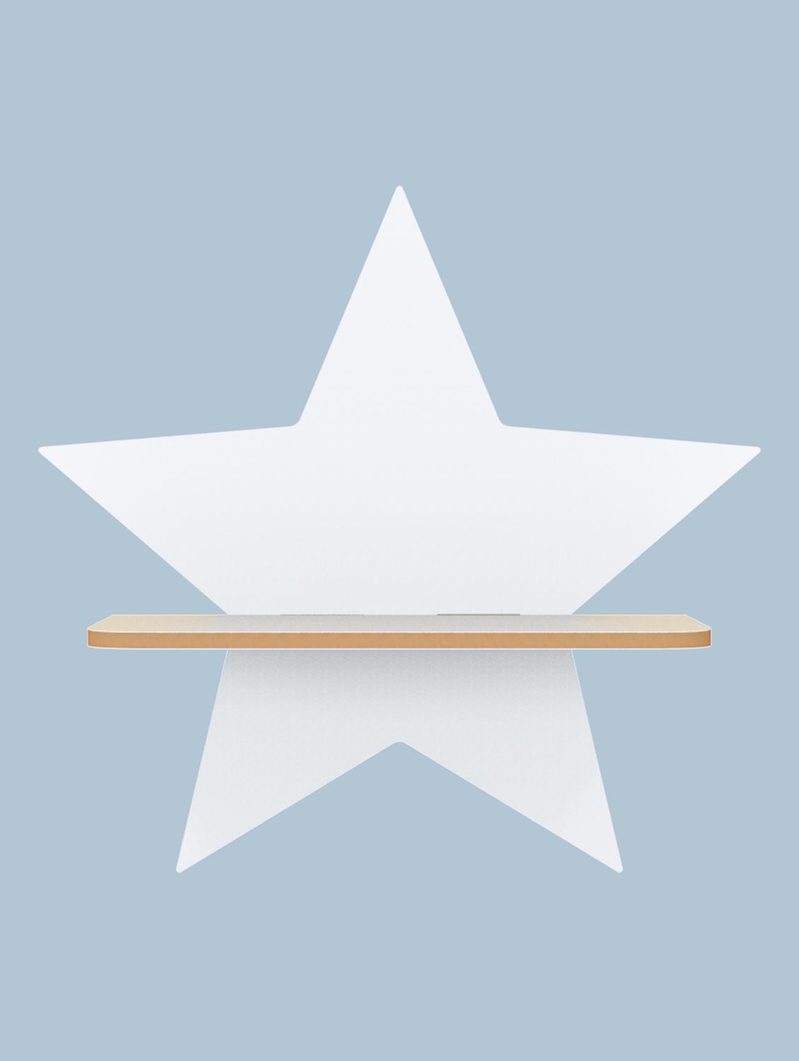 star wall shelf wall mounted floating shelves innovative wall hanging (dark brown) - 18045674 - Standard Image - 1