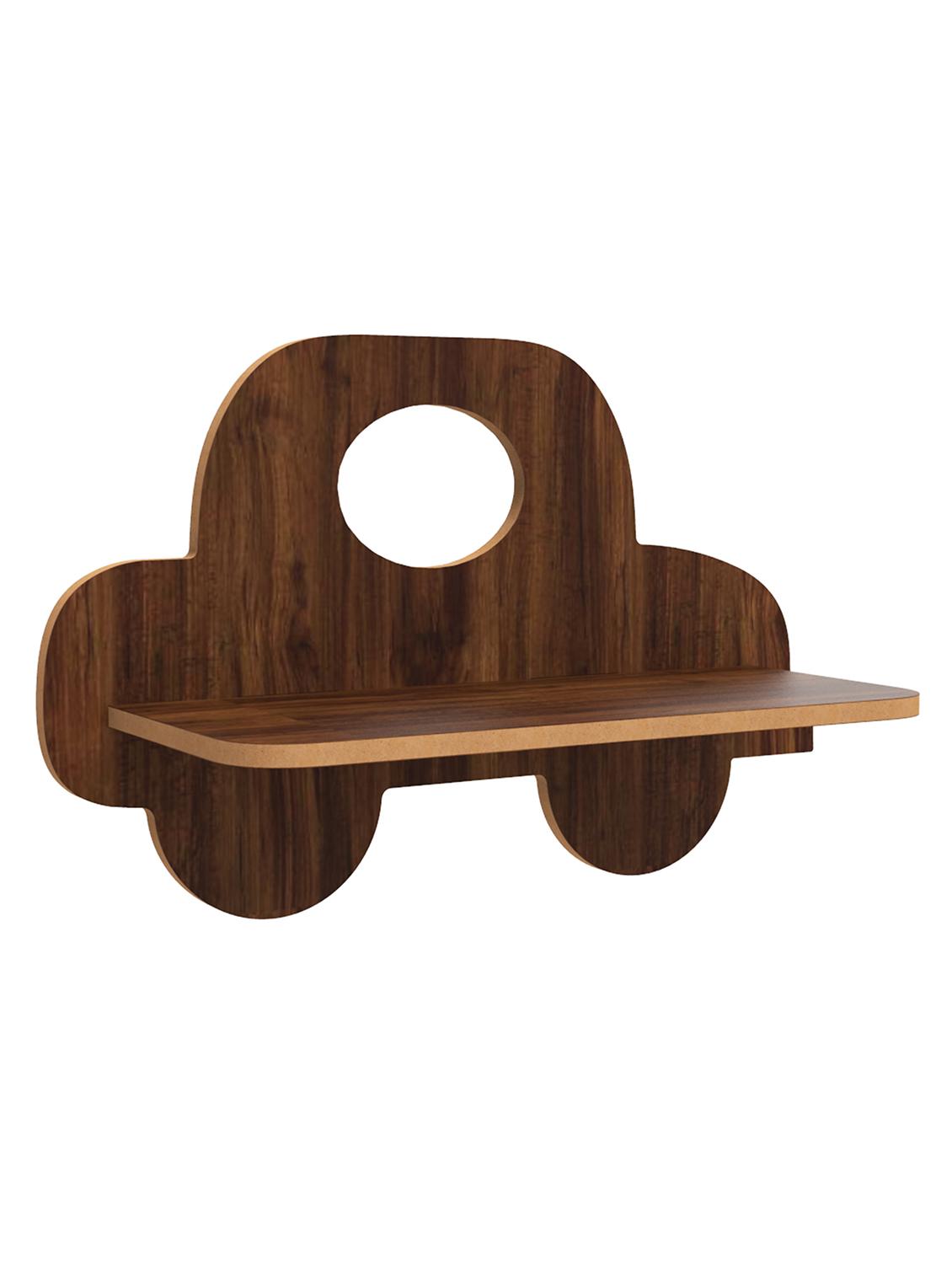 car toy wall shelf mdf made wall mounted floating shelves innovative wall hanging (dark brown) - 18045675 -  Standard Image - 1