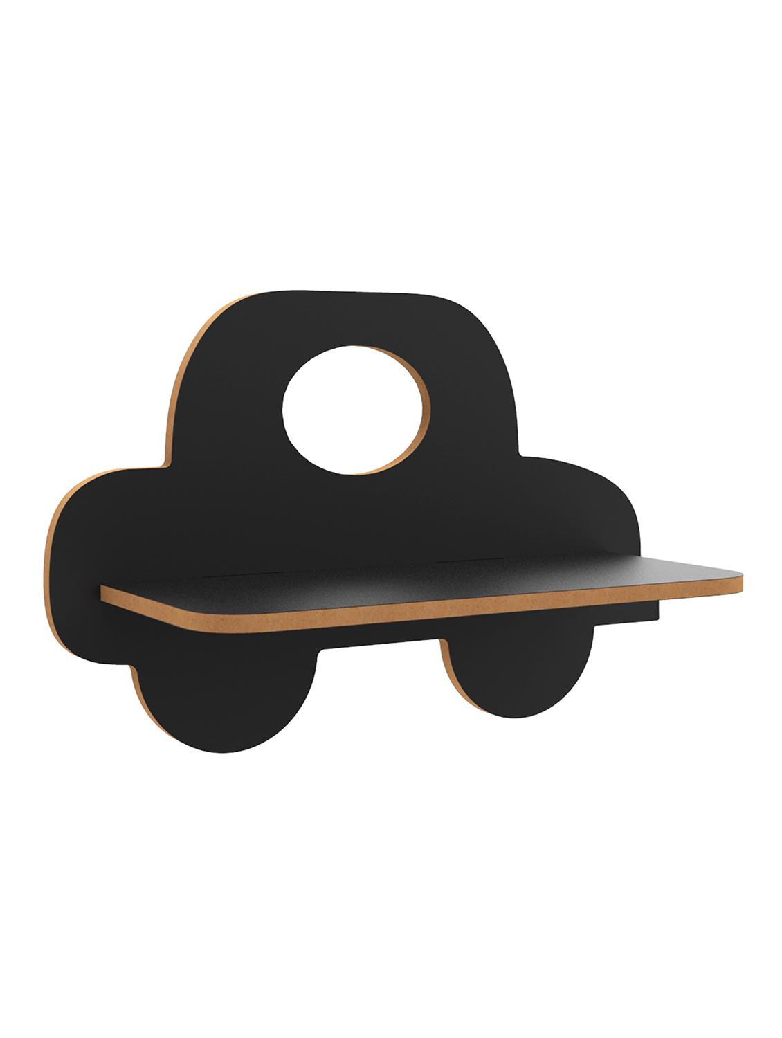 car toy wall shelf mdf made wall mounted floating shelves innovative wall hanging (dark brown) - 18045677 - Standard Image - 1