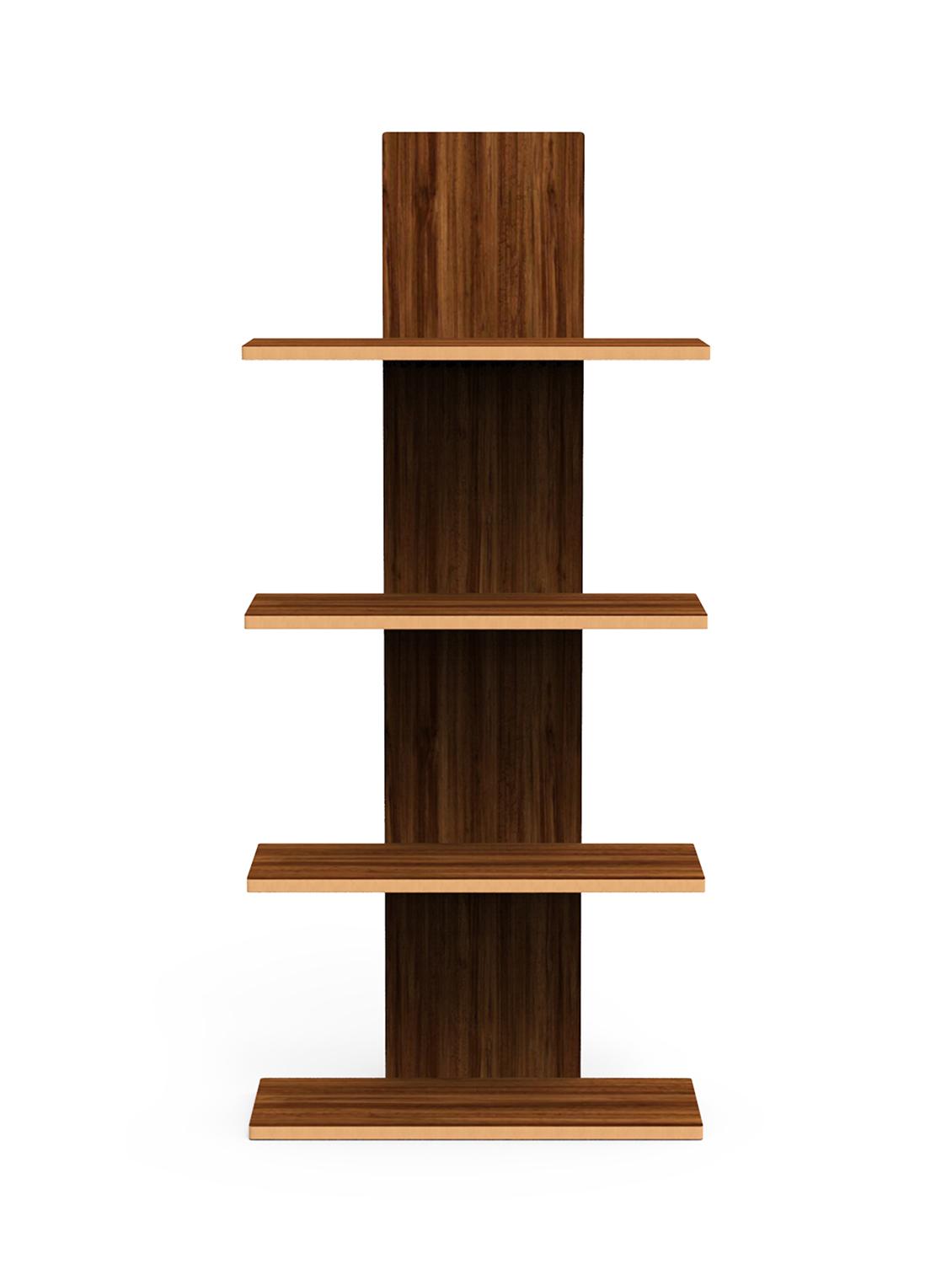 home sparkle utility column spine floating wall shelf (dark brown) - 18045683 - Standard Image - 1