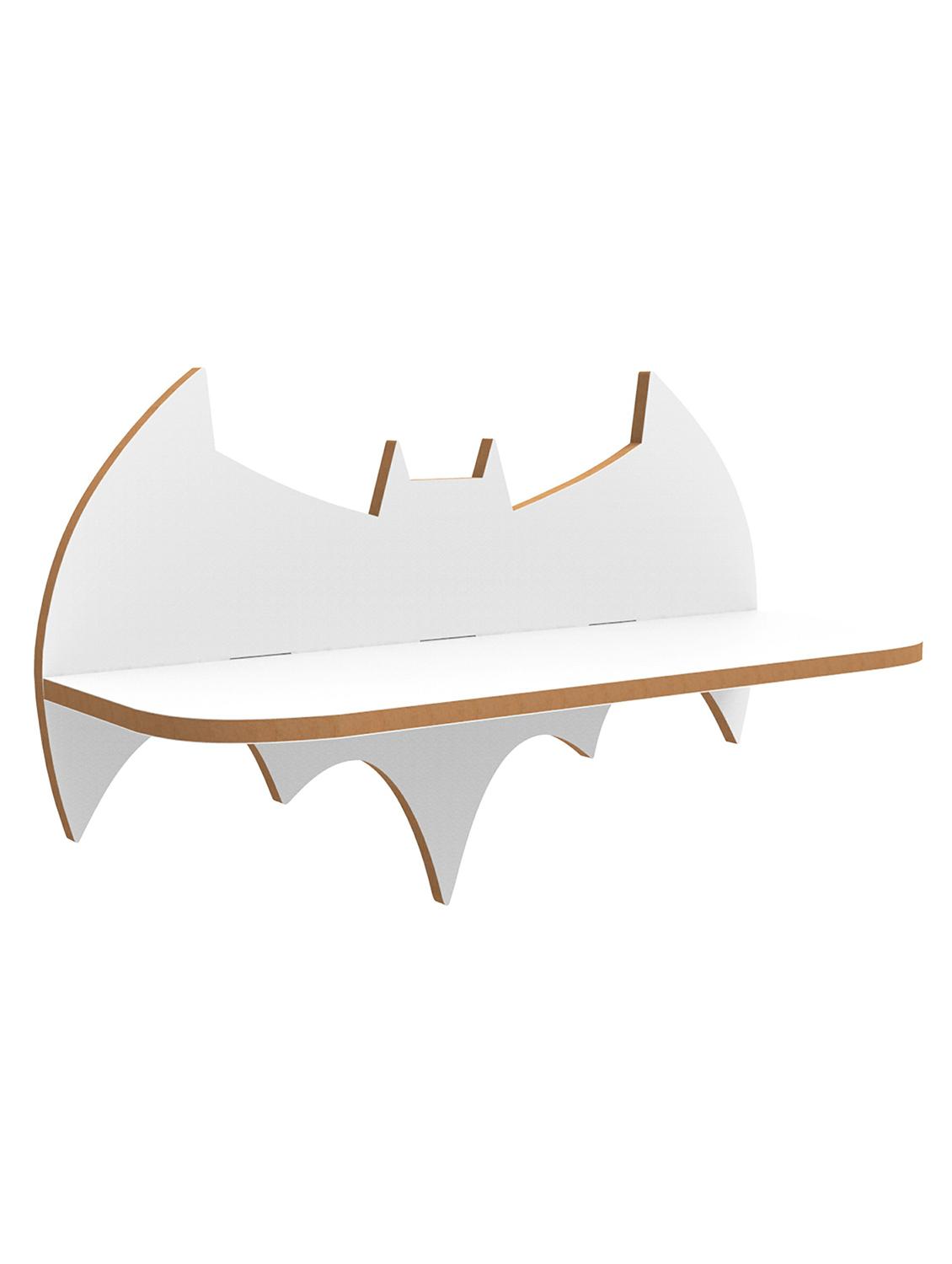 home sparkle batman wall shelf mdf wall shelf rack wall mounted floating shelves (dark brown) - 18045698 -  Standard Image - 1