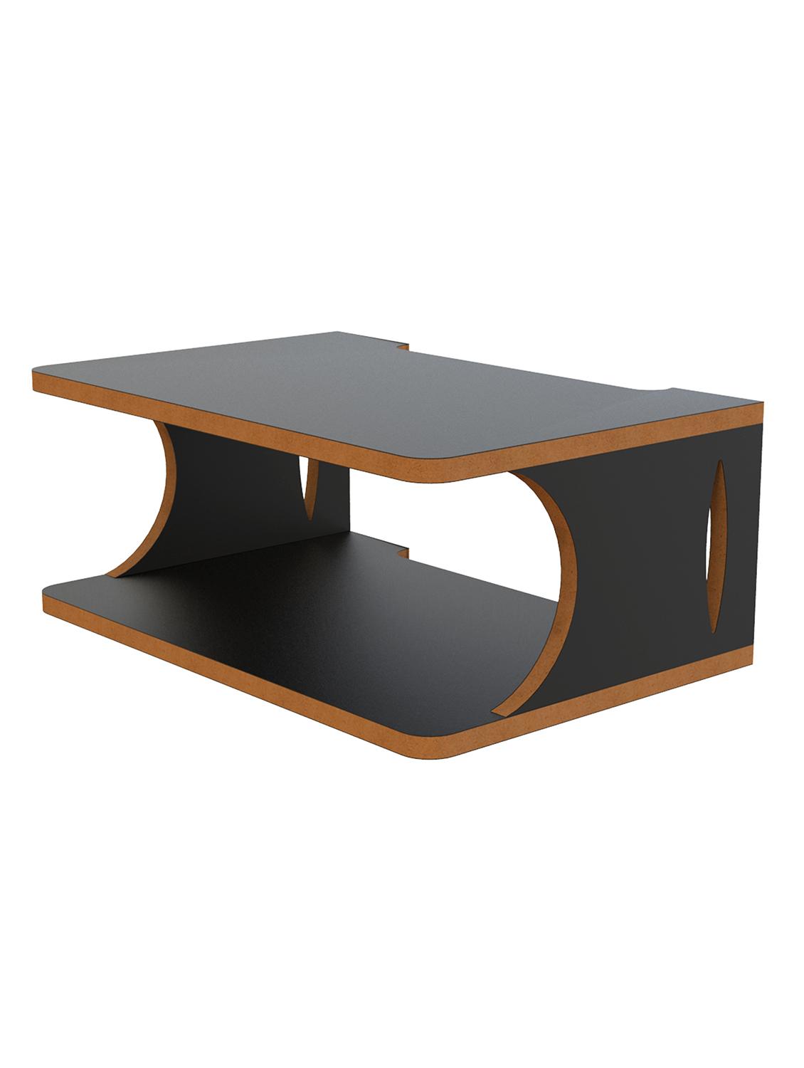 home sparkle set top box stand wall mount wall shelf setup box holder/wifi router holder (dark brown) - 18045709 - Standard Image - 1