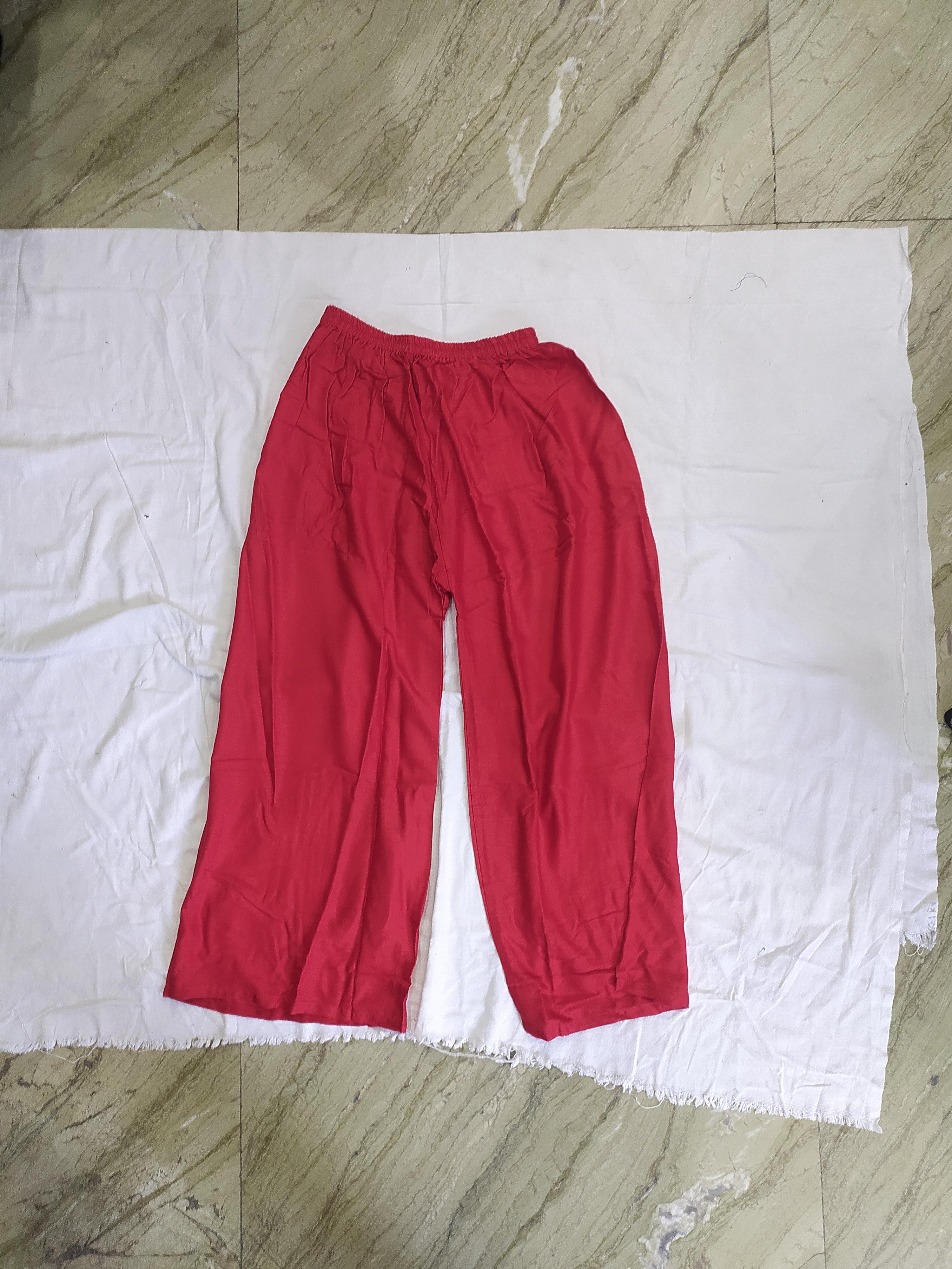 red plazzo with sharrra - 18045865 - Standard Image - 1