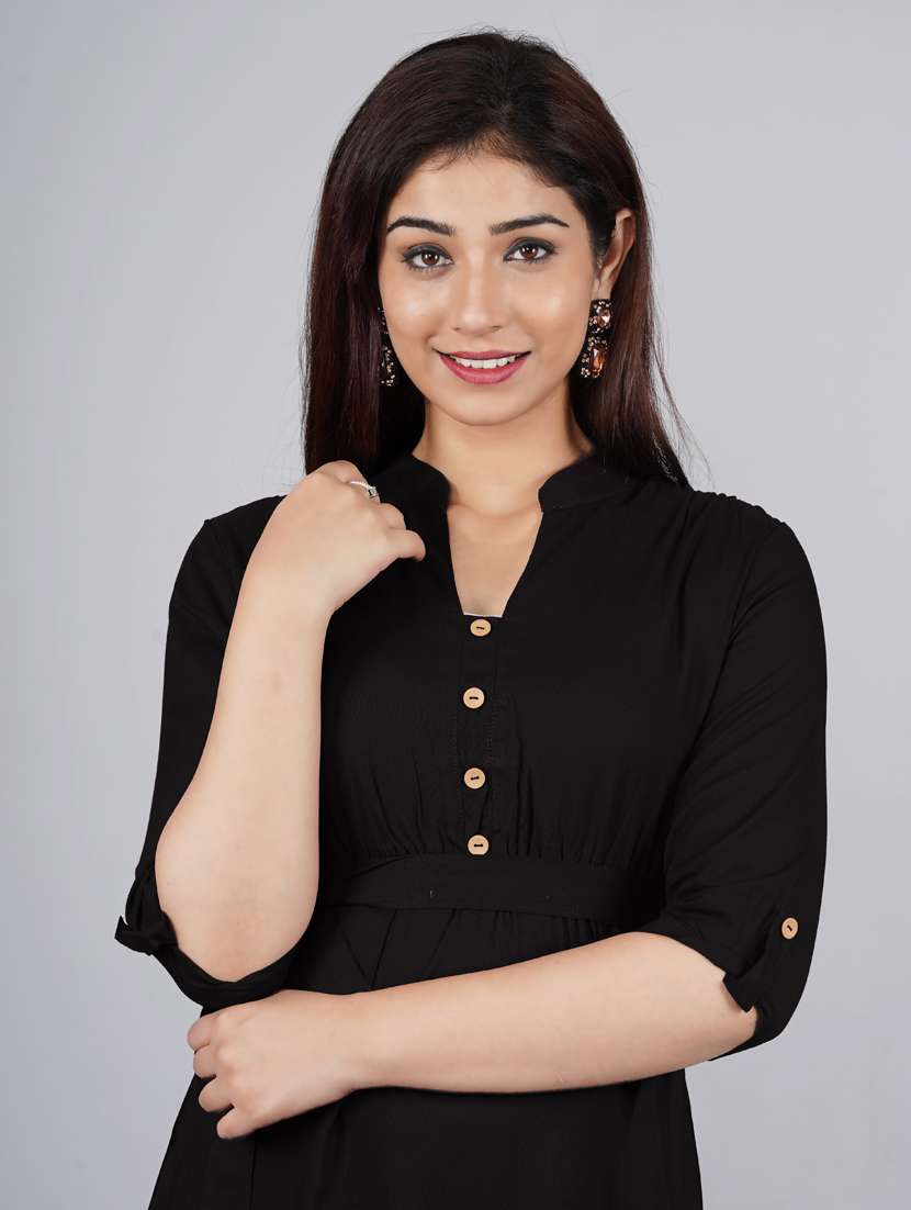 women's belted solid dress - 18046264 -  Standard Image - 4