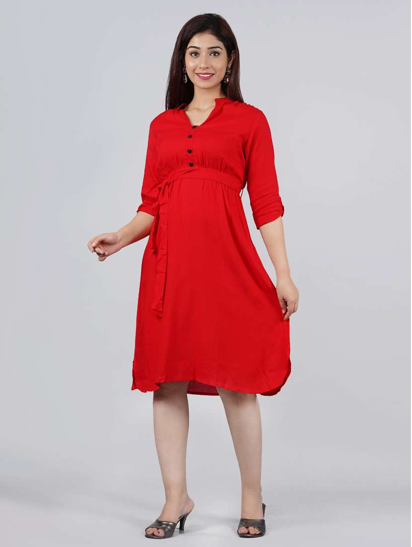 women's belted solid dress - 18046266 -  Standard Image - 1