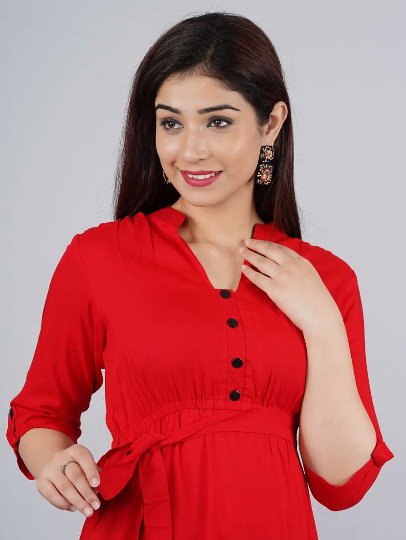 women's belted solid dress - 18046266 -  Standard Image - 4