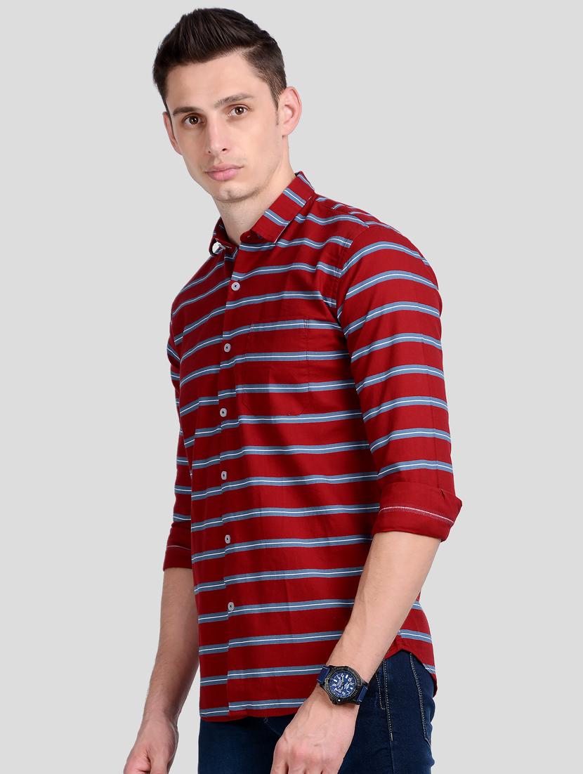 red striped casual shirt - 18047224 -  Standard Image - 1