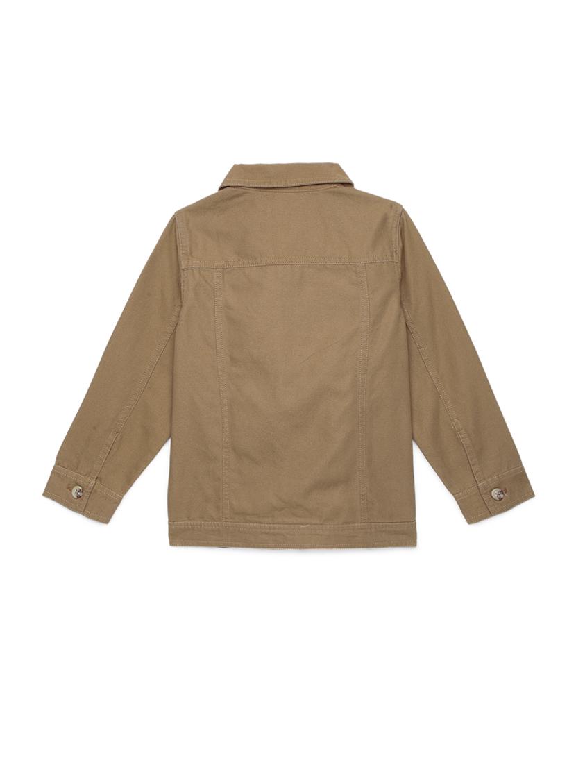 brown solid jacket  - 18047310 -  Standard Image - 1