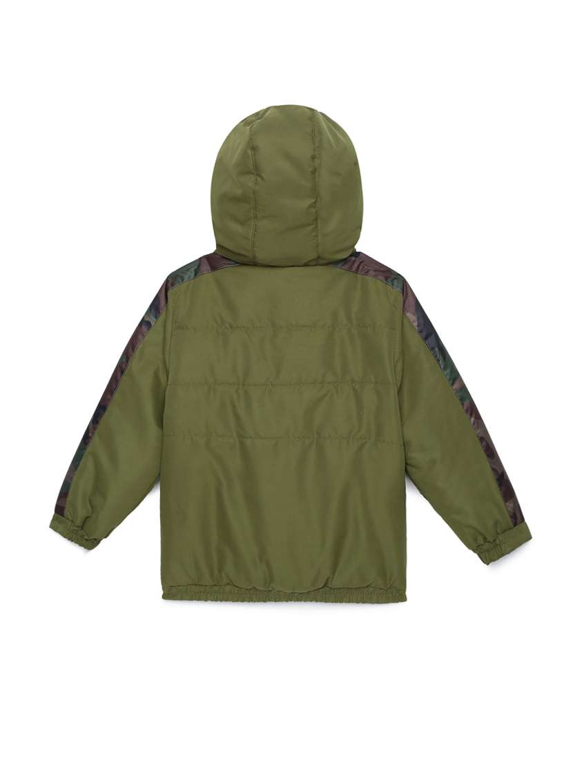 hooded neck side taped jacket  - 18047316 -  Standard Image - 1