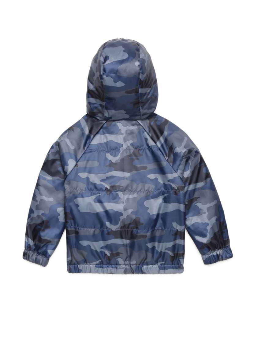 hooded neck camouflage jacket  - 18047318 -  Standard Image - 1