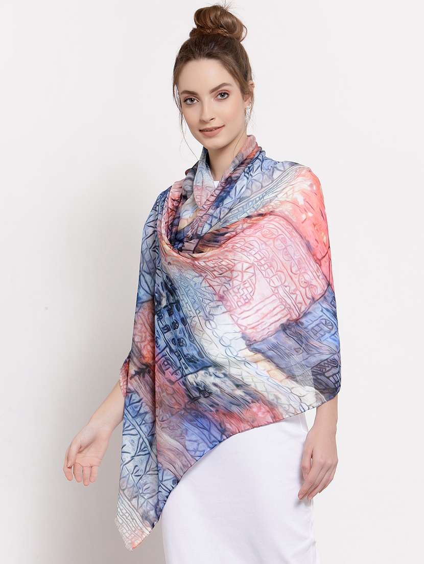 multi colored cotton stole