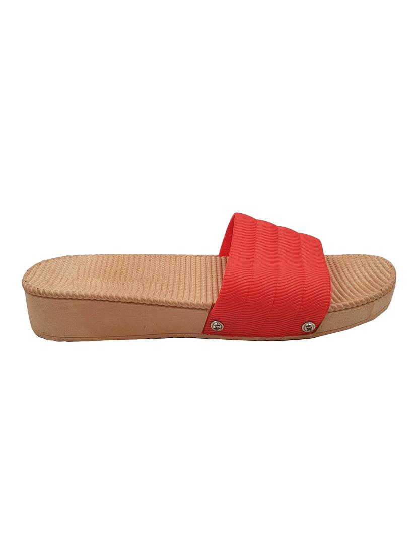 red resin flip flops - 18047801 - Standard Image - 1