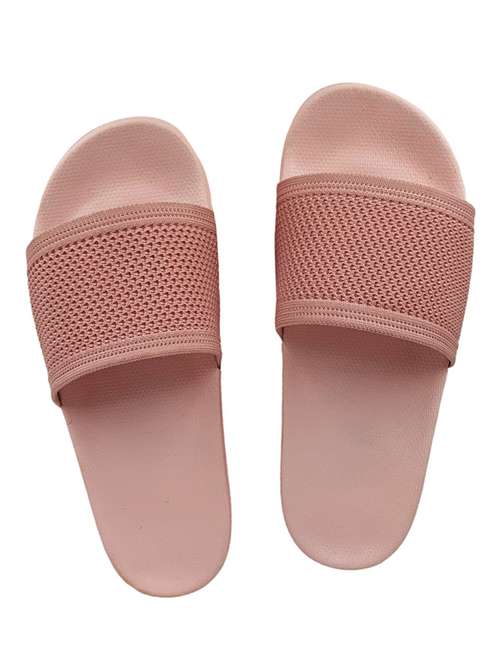 pink resin slides flip flops - 18047817 -  Standard Image - 0