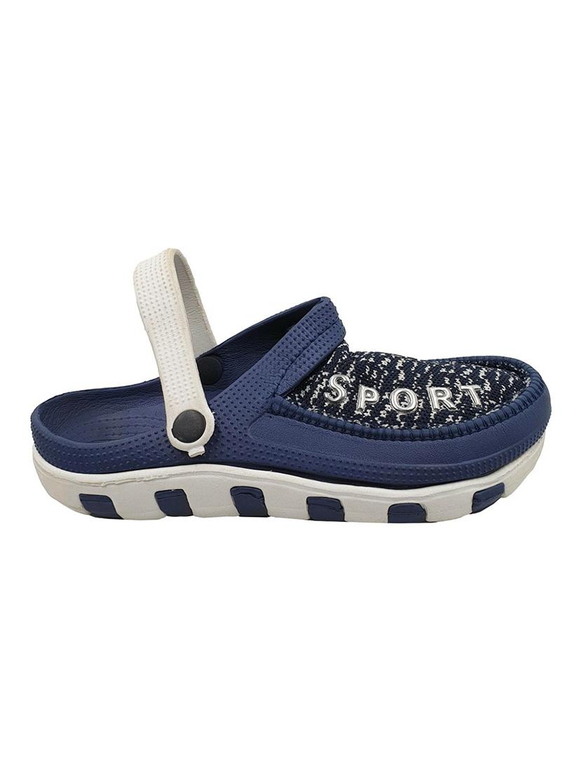 blue rubber slip on sandals - 18047832 - Standard Image - 1