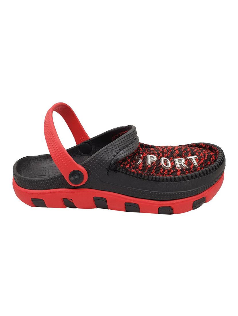 red rubber slip on sandals - 18047833 - Standard Image - 1