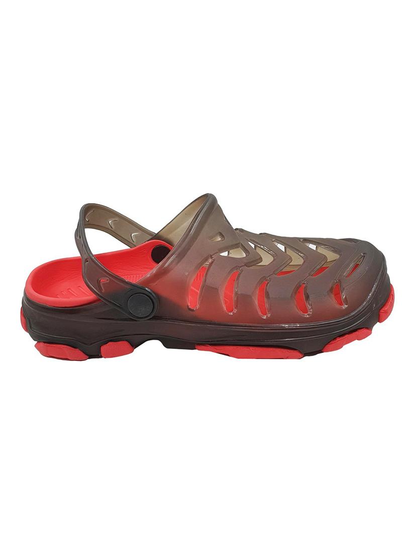 red rubber slip on sandals - 18047868 - Standard Image - 1