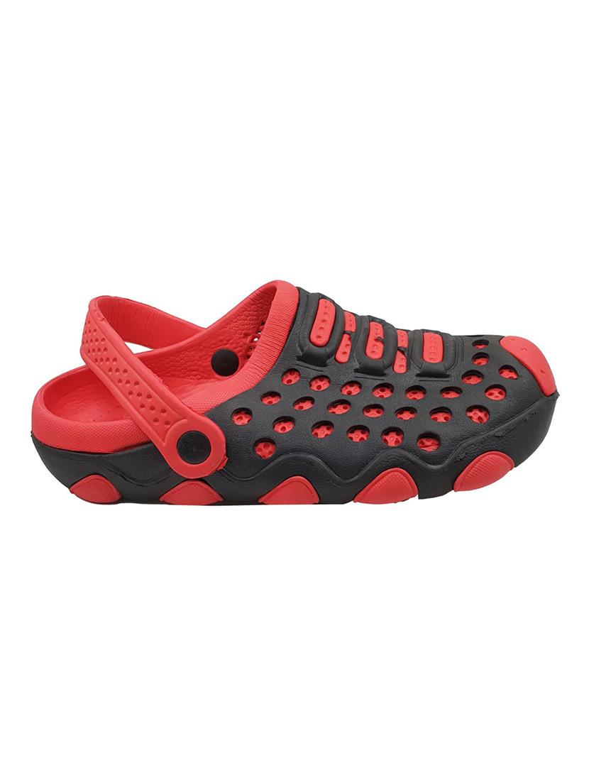 red rubber slip on sandals - 18047877 - Standard Image - 1