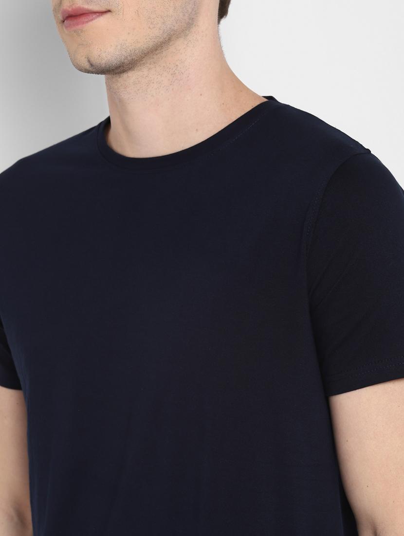 dark blue solid t-shirt - 18048025 - Standard Image - 4