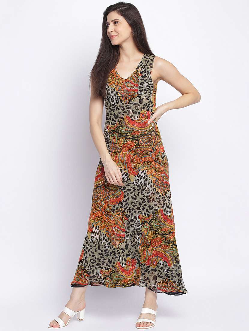 women's fit & flare floral dress - 18048035 -  Standard Image - 4