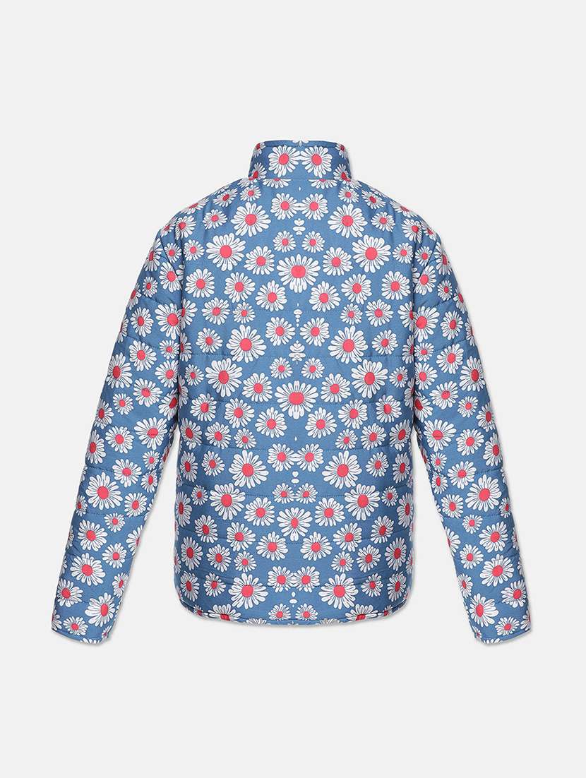 light blue printed reversible jacket  - 18048159 -  Standard Image - 1