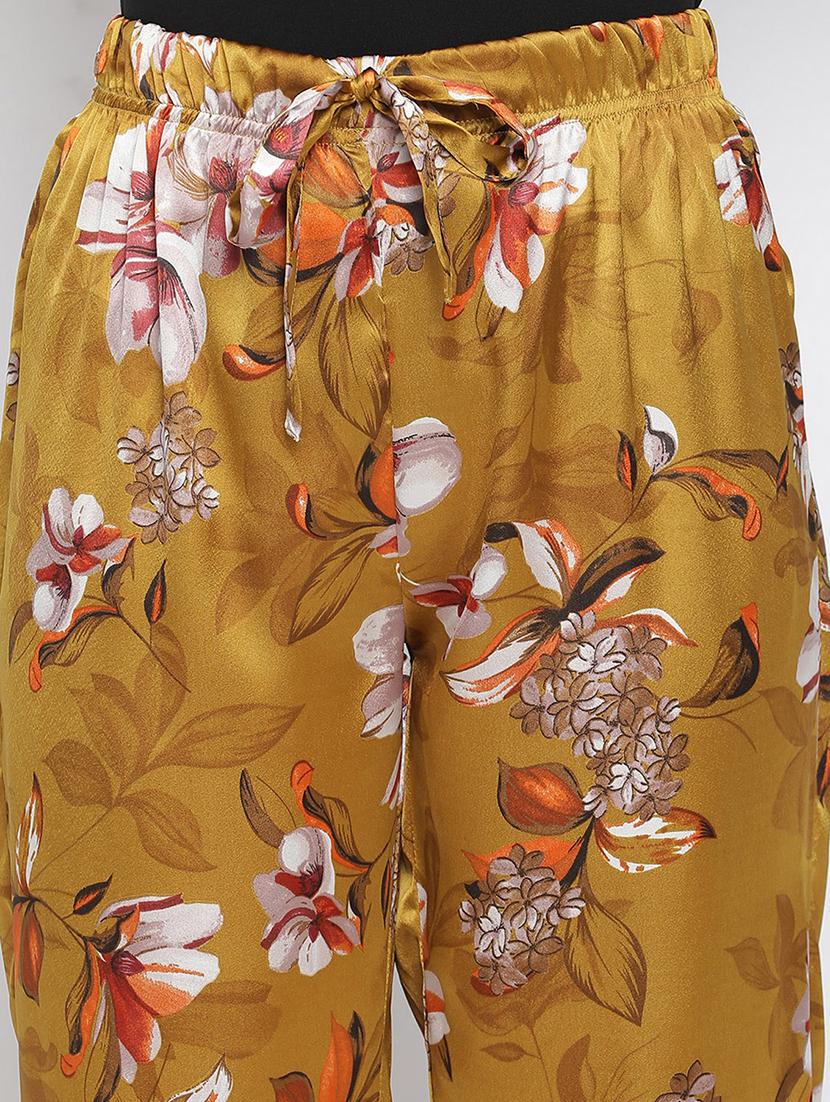 drawstring waist floral pajama - 18048181 - Standard Image - 4