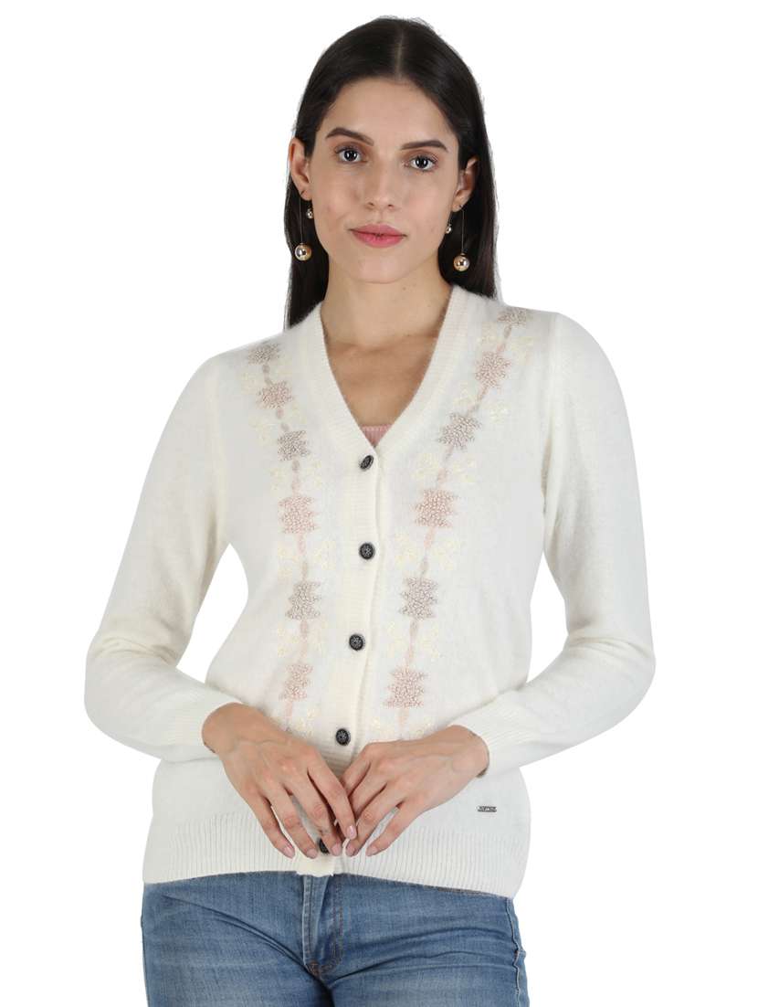 long sleeved woolen cardigan