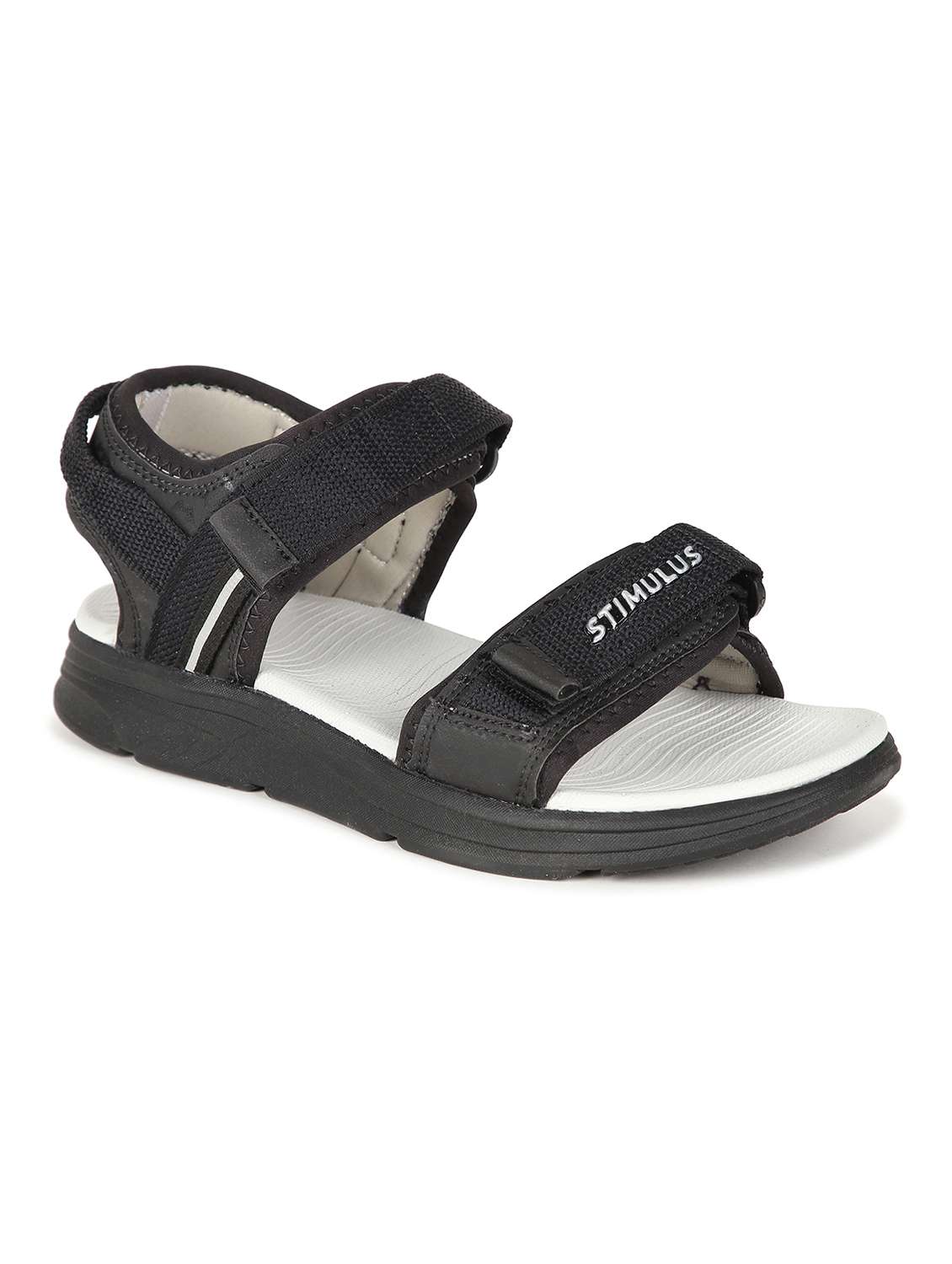 black fabric back strap floaters