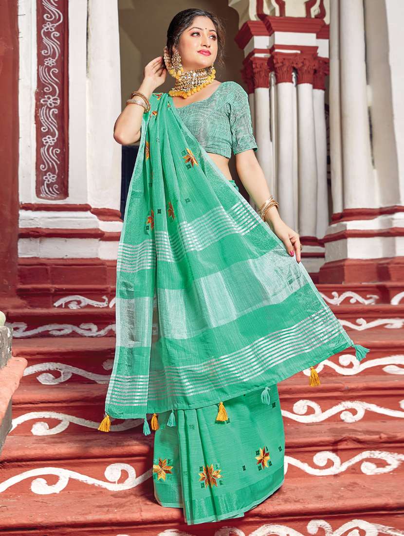 women's embroidered saree