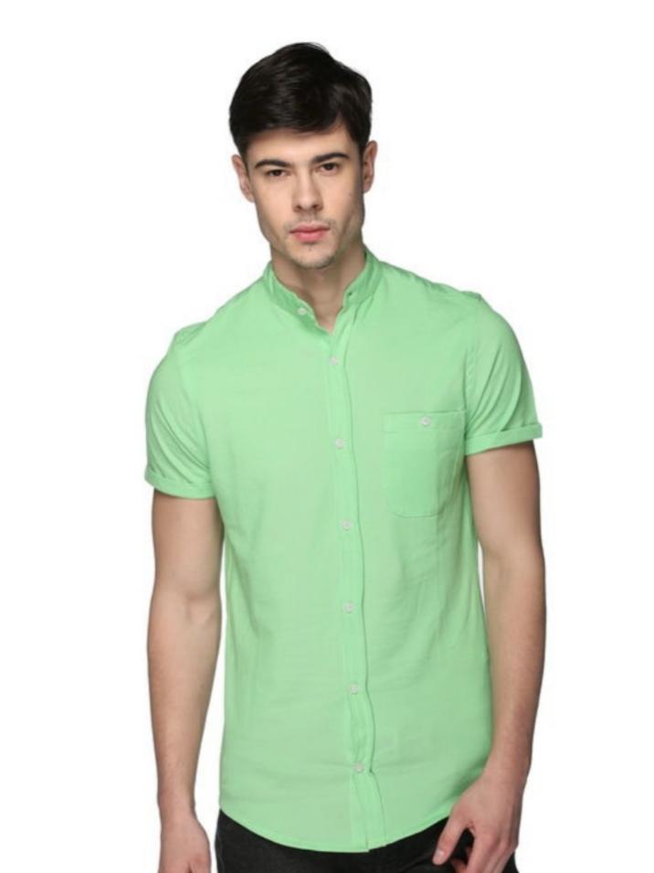 green cotton shirt - 18051105 - Standard Image - 1